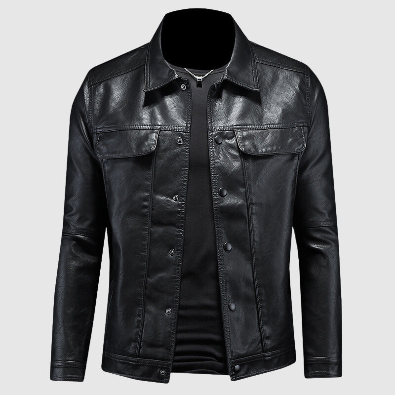 Leder Biker Jacke