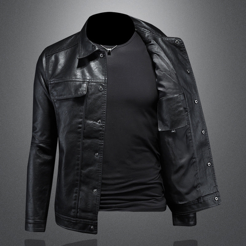 Leder Biker Jacke