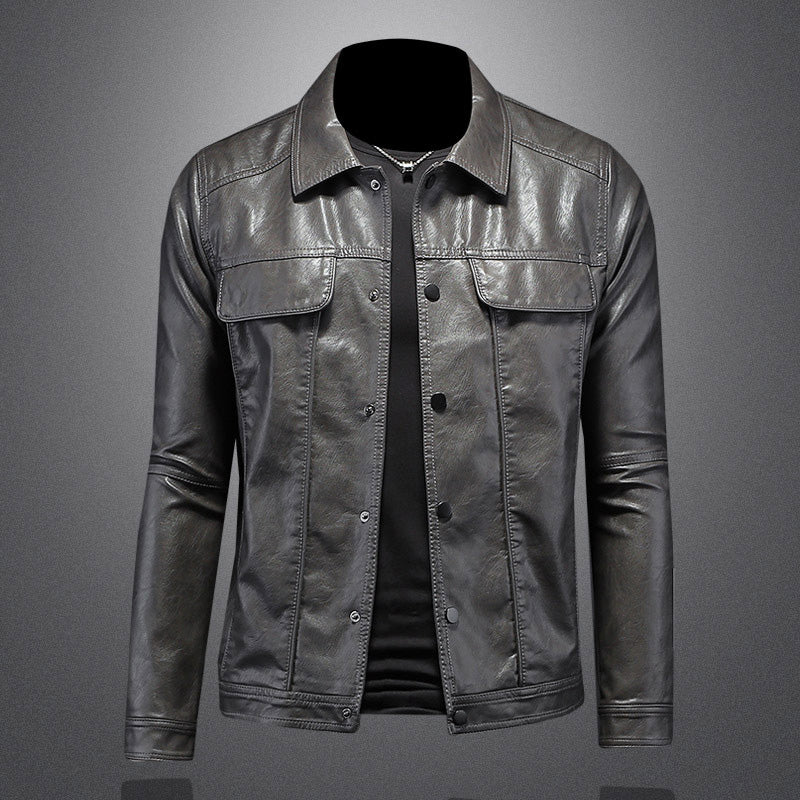 Leder Biker Jacke