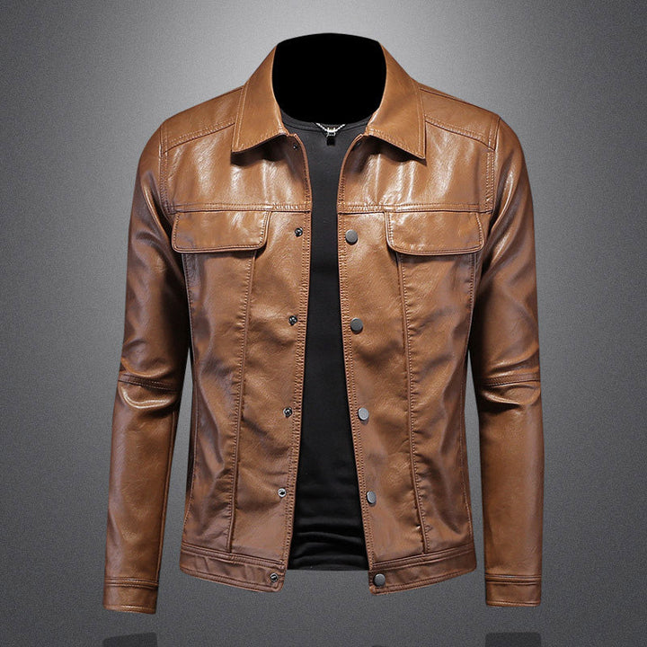 Leder Biker Jacke