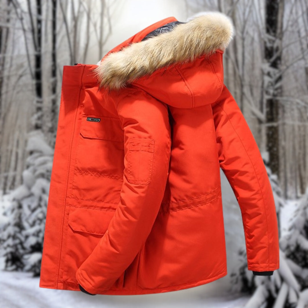 Winter Pelzkragen Jacke