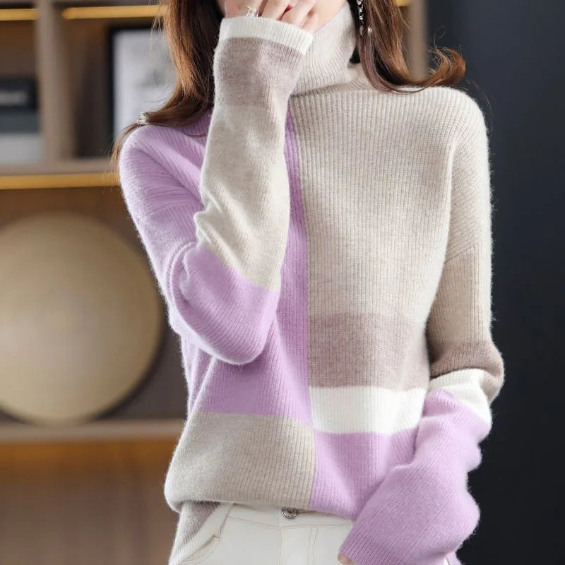 Eleganter farbiger Pullover