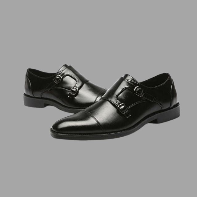 Elegante Lederschuhe mit Mönchsriemen