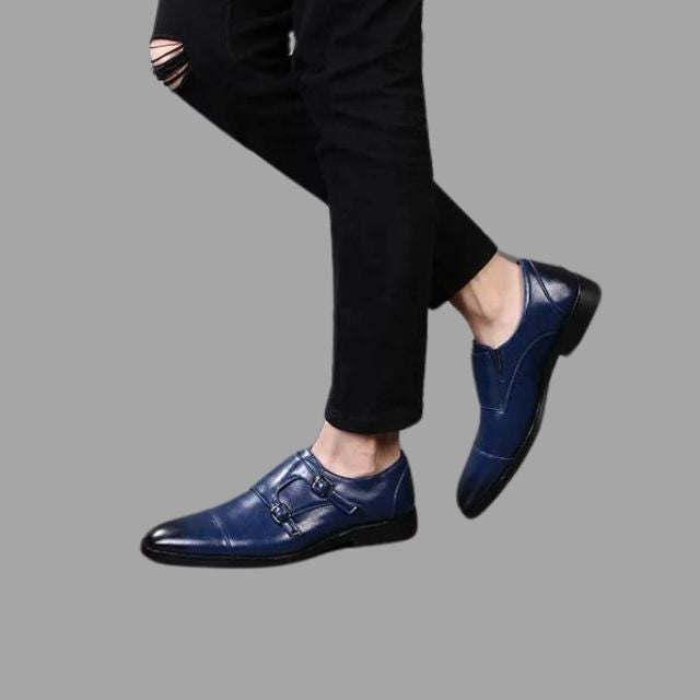 Elegante Lederschuhe mit Mönchsriemen