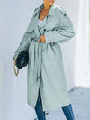 Zweireihiger langer Trenchcoat