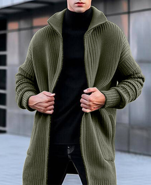 Lange Strickjacke für Männer