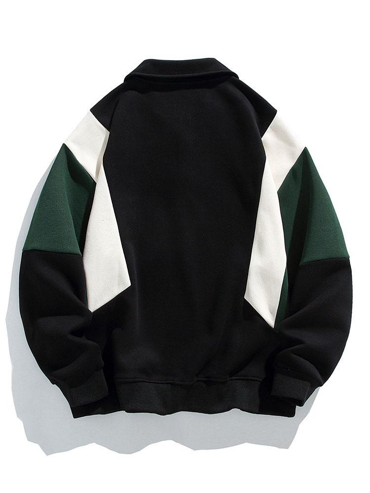 Dreifarbig Polopullover