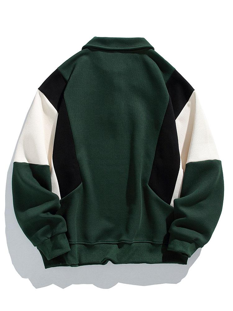 Dreifarbig Polopullover